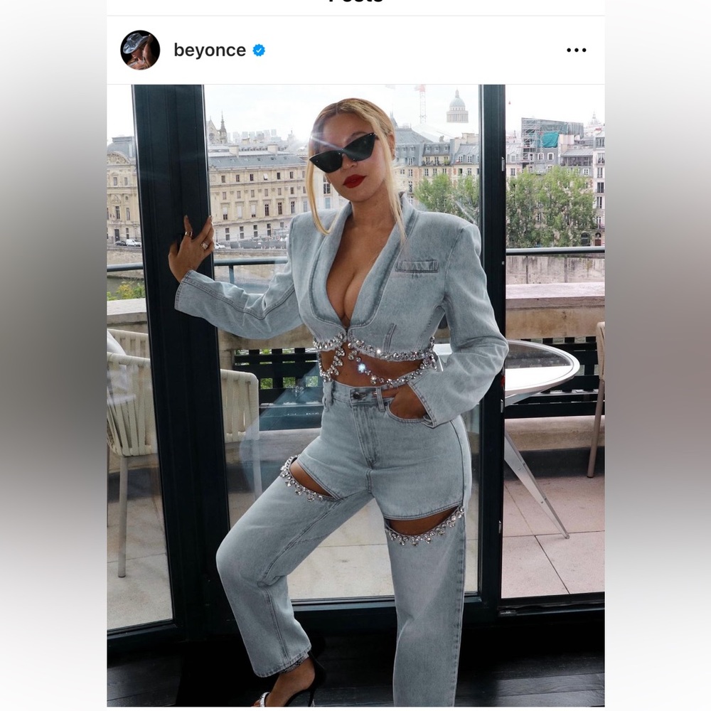 NWT- Area Crystal Jeans (As seen on Beyoncé)